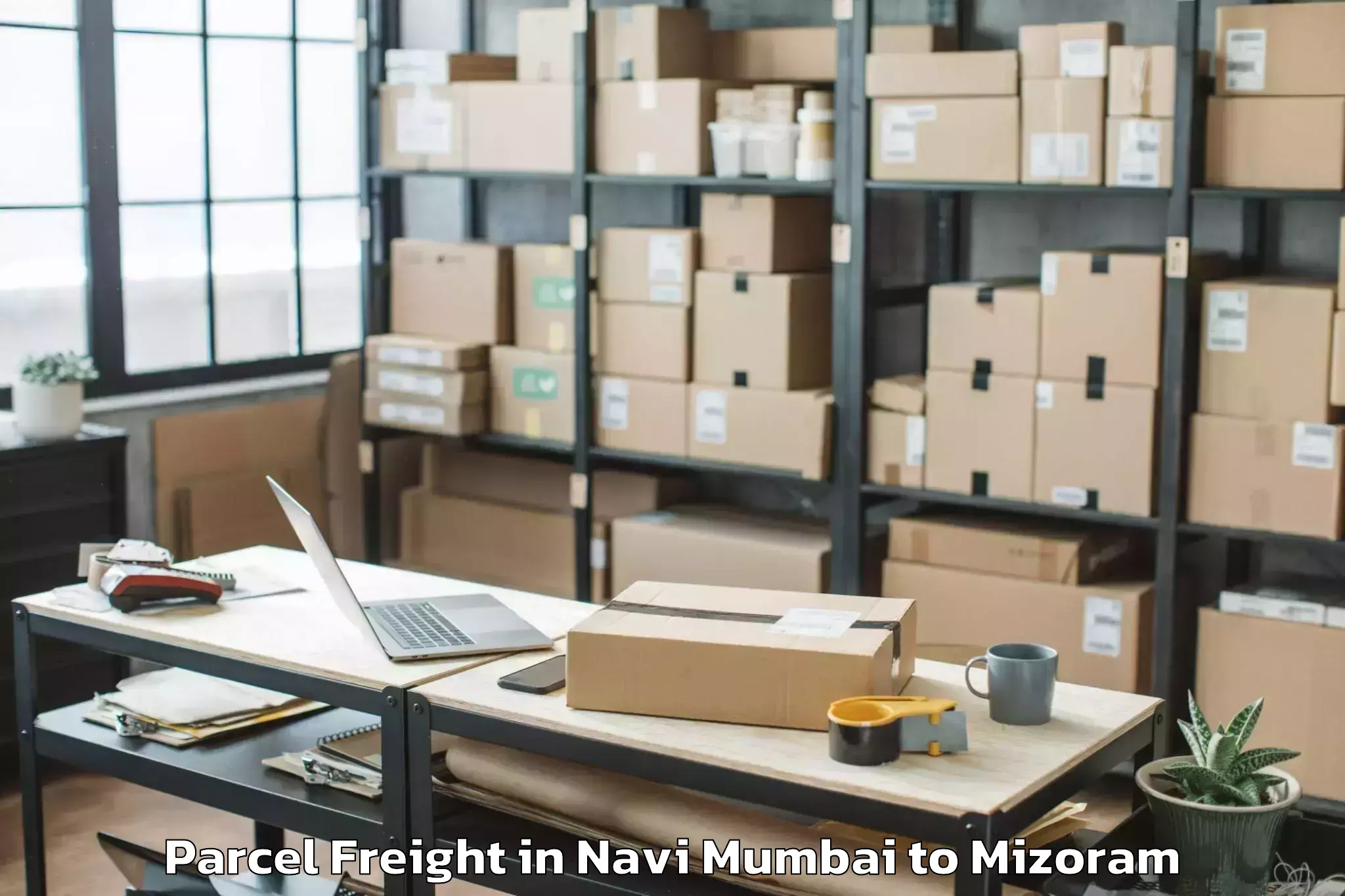 Easy Navi Mumbai to Aizawl Airport Ajl Parcel Freight Booking